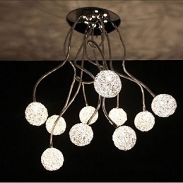 Enkel Jerntak Rund Jern Kreativ Lampe Lampe Aluminiumstrådlampe