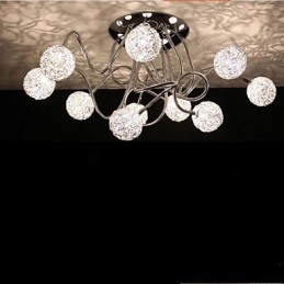 Enkel Jerntak Rund Jern Kreativ Lampe Lampe Aluminiumstrådlampe