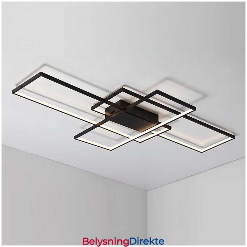 Moderne, Moderne Taklampe I Aluminium, Veggmontert Med Fjernkontrolldimmer For Stue, Soverom, Kan Også Brukes Som Vegglampe