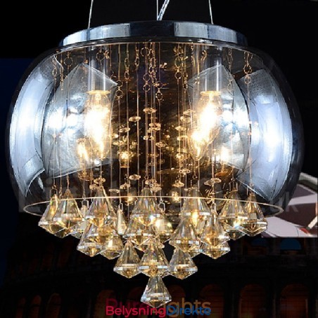 Moderne Og Moderne Krystallbelysningsbutikk Pendellampe