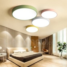 Flerfarget Moderne, Samtidskunstnerisk Taklampe I Stål