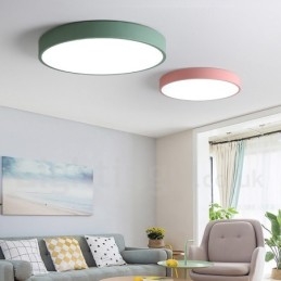 Flerfarget Moderne, Samtidskunstnerisk Taklampe I Stål