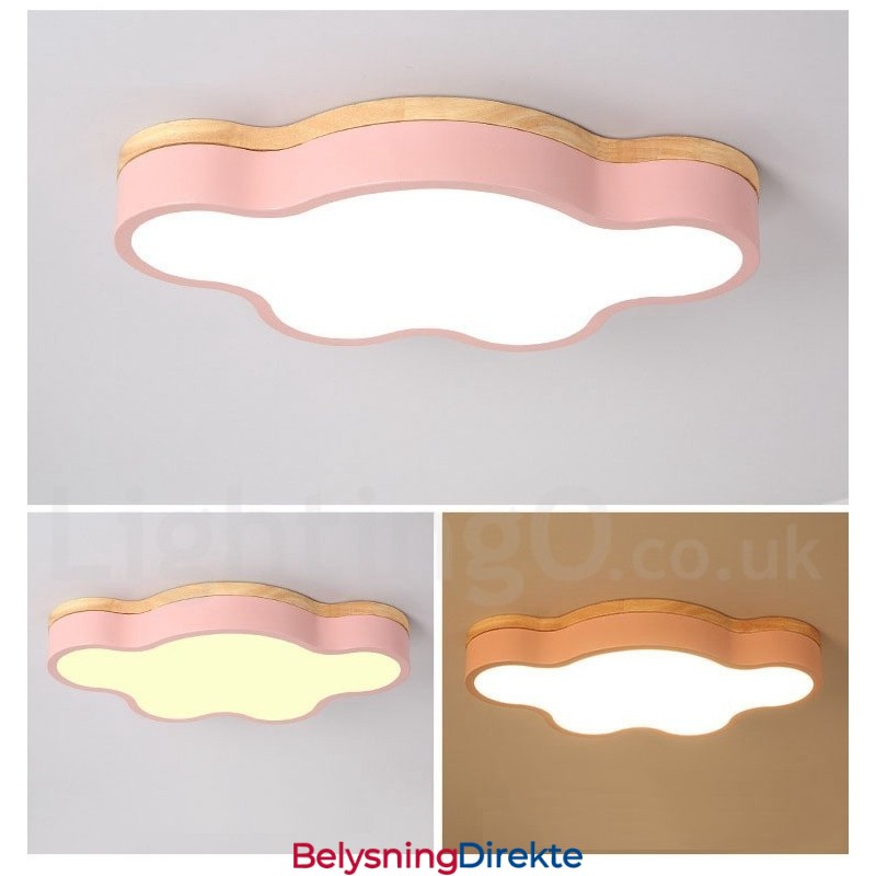 Macaron Flerfarget Moderne Samtidskunstnerisk Stål Innfelt Trelampe Taklampe