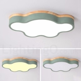 Macaron Flerfarget Moderne Samtidskunstnerisk Stål Innfelt Trelampe Taklampe
