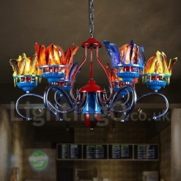 Retro Stålbelysningsbutikk Pendellysekrone