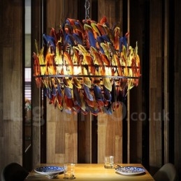 Retro Stålbelysningsbutikk Pendellysekrone