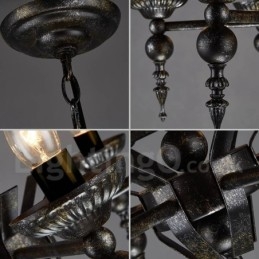 Industriell Stil Stålbelysning Butikk Pendellysekrone