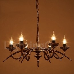 Industriell Stil Stålbelysning Butikk Pendellysekrone