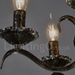 Industriell Stil Stålbelysning Butikk Pendellysekrone