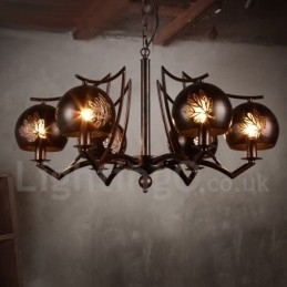 Industriell Stil Stålbelysning Butikk Pendellysekrone