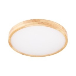 Ultratynn Rund Taklampe I Tre, Taklampe I Massivt Tre I Akryl, Nordic Lights