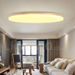 Nordisk Rund Taklampe Enkel Moderne Lampe I Heltre Ultratynn Taklampe