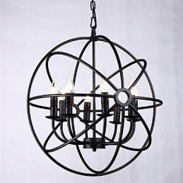 Mini-Lysekrone Anhengslampe Moderne Samtidsstil Tradisjonell Klassisk Rustikk Hytte Retro Lanterne Landlig Globe