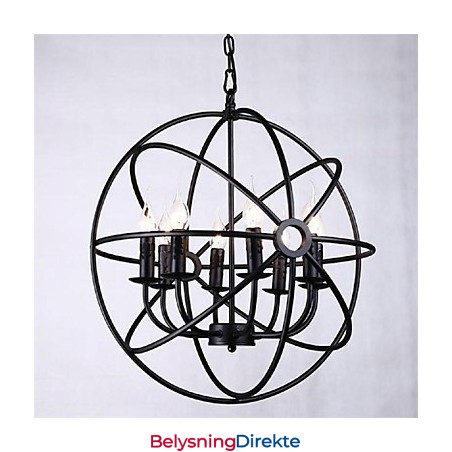 Mini-Lysekrone Anhengslampe Moderne Samtidsstil Tradisjonell Klassisk Rustikk Hytte Retro Lanterne Landlig Globe