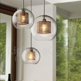 Moderne Minimalistisk Nordisk Stil Dekorasjon Kafé Glasskule Enkelthodet Anhengslampe