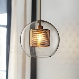 Moderne Minimalistisk Nordisk Stil Dekorasjon Kafé Glasskule Enkelthodet Anhengslampe