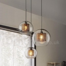 Moderne Minimalistisk Nordisk Stil Dekorasjon Kafé Glasskule Enkelthodet Anhengslampe