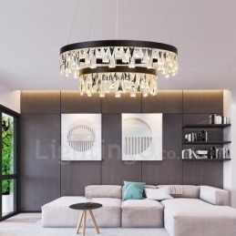 Moderne Sirkeldesign Krystall Pendellampe