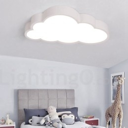Ultratynne Skyer, Dimbare, Moderne, Samtidskunstneriske, Nordiske Stiler, Innfelt Taklampe Med Akrylskjerm Og Fjernkontroll, Kan Også Brukes Som Vegglampe