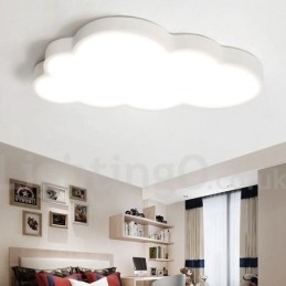 Ultratynne Skyer, Dimbare, Moderne, Samtidskunstneriske, Nordiske Stiler, Innfelt Taklampe Med Akrylskjerm Og Fjernkontroll, Kan Også Brukes Som Vegglampe