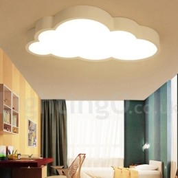 Ultratynne Skyer, Dimbare, Moderne, Samtidskunstneriske, Nordiske Stiler, Innfelt Taklampe Med Akrylskjerm Og Fjernkontroll, Kan Også Brukes Som Vegglampe
