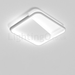 Moderne Minimalistiske Ultratynne 5 Cm Firkantede Aluminiumslamper I Innfelt Form