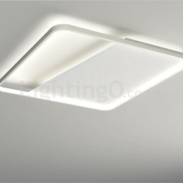 Moderne Minimalistiske Ultratynne 5 Cm Firkantede Aluminiumslamper I Innfelt Form