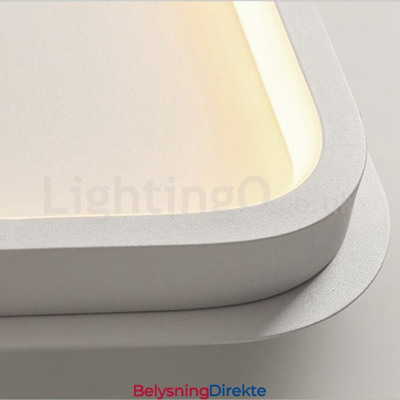 Moderne Minimalistiske Ultratynne 5 Cm Firkantede Aluminiumslamper I Innfelt Form