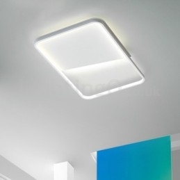 Moderne Minimalistiske Ultratynne 5 Cm Aluminiums Rektangulære Innfelte Taklamper