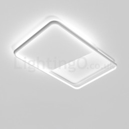 Moderne Minimalistiske Ultratynne 5 Cm Aluminiums Rektangulære Innfelte Taklamper