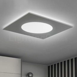 Moderne, Stilig, Tynn, Firkantet, Innfelt Taklampe