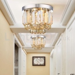 Moderne Krystall Innfelte Taklamper