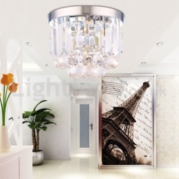 Moderne Krystall Innfelte Taklamper