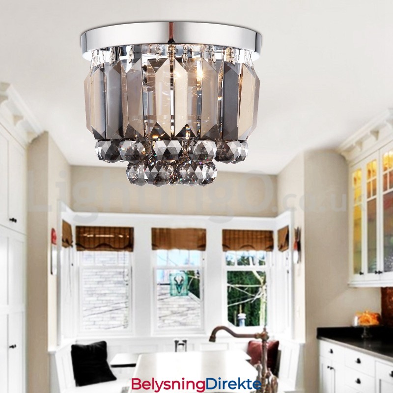 Moderne Krystall Innfelte Taklamper