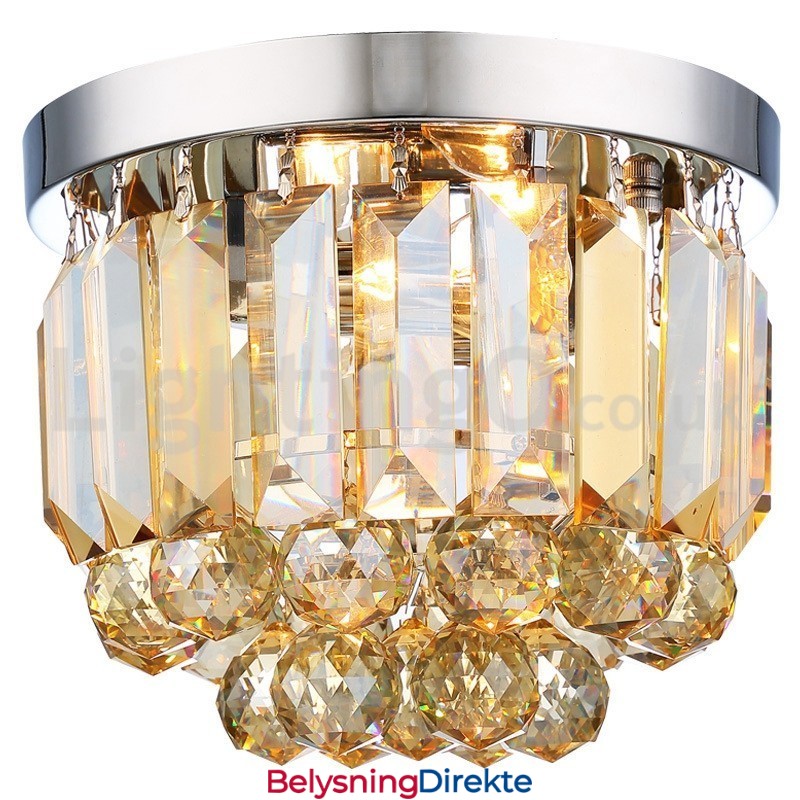 Moderne Krystall Innfelte Taklamper