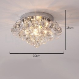 Moderne 30 Cm 55 Cm Runde Krystalllamper I Innfelt Form