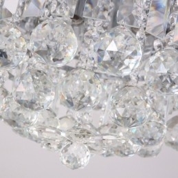 Moderne 38 Cm 57 Cm Runde Krystalltaklamper I Innfelt Form