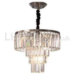 Elegant Billig Moderne 4-Etasjes Rund Krystallanhengslampe
