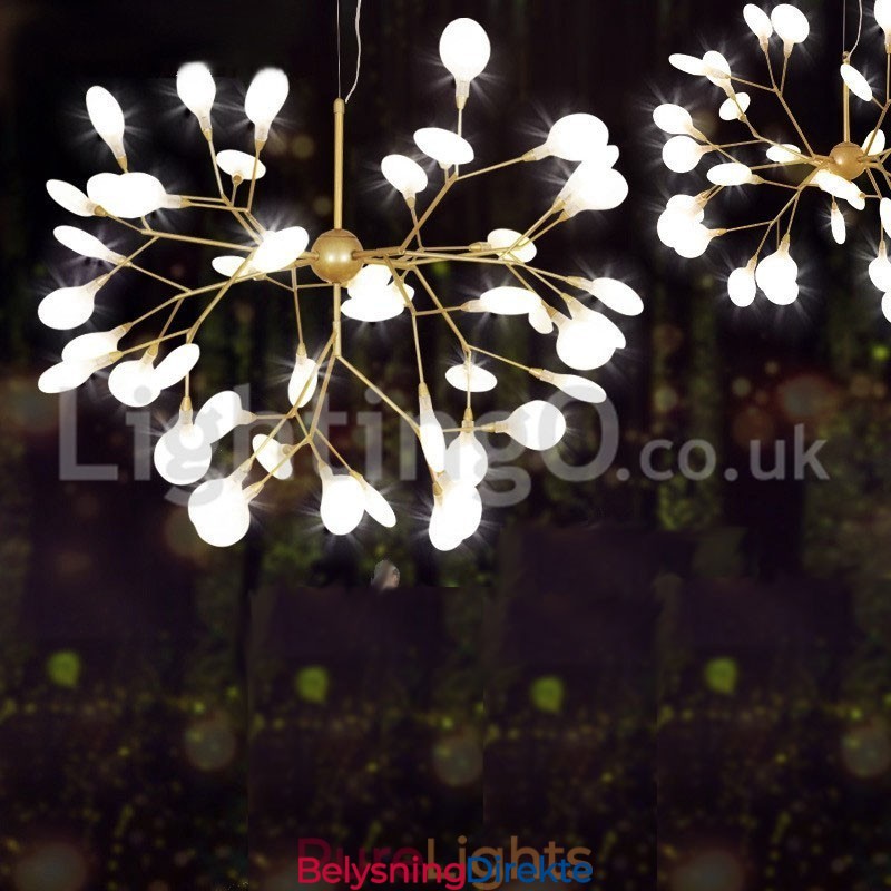 Postmoderne Fireflies-Lysekrone