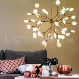 Postmoderne Fireflies-Lysekrone