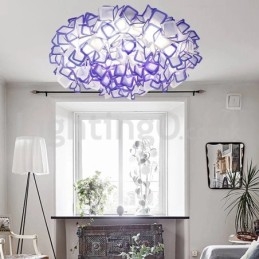 Moderne Lyskilde Med Tre Farger Og Innfelt Taklamper