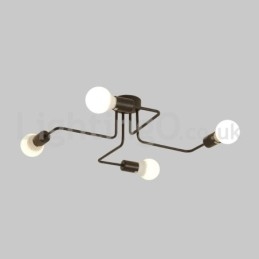 Landlige Innfelte Taklamper