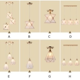 Lavpris Moderne 1-Lys 3-Lys Pendellampe