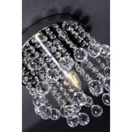 Moderne Rund Krystalllysekrone Til Veranda, Innfelt Lampe