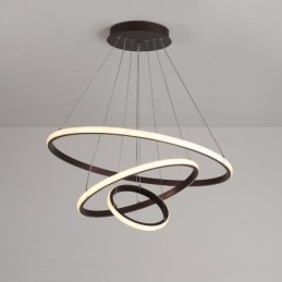 Dimmbar Pendellampe Outside The Circles Light Med Fjernkontroll, Moderne Designringer