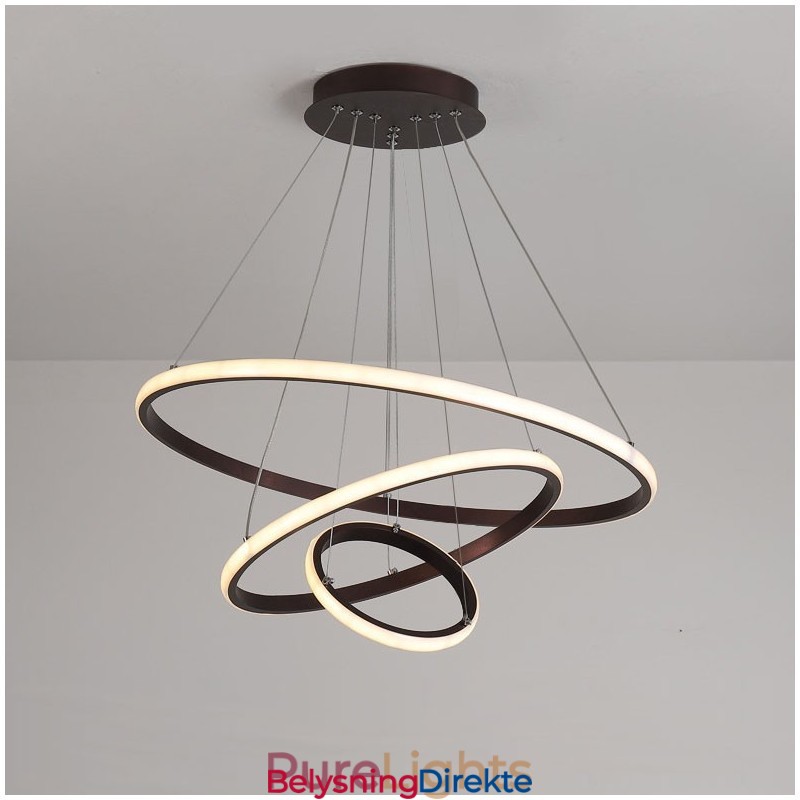Dimmbar Pendellampe Outside The Circles Light Med Fjernkontroll, Moderne Designringer