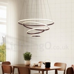 Dimmbar Pendellampe Outside The Circles Light Med Fjernkontroll, Moderne Designringer