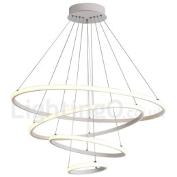 Dimmbar Pendellampe Outside The Circles Light Med Fjernkontroll, Moderne Designringer