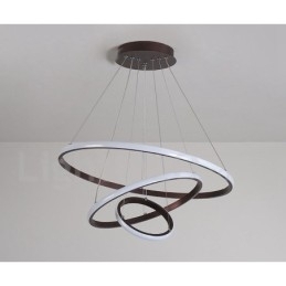 Dimmbar Pendellampe Outside The Circles Light Med Fjernkontroll, Moderne Designringer