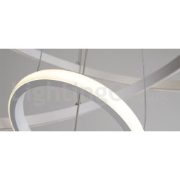 Dimmbar Pendellampe Outside The Circles Light Med Fjernkontroll, Moderne Designringer